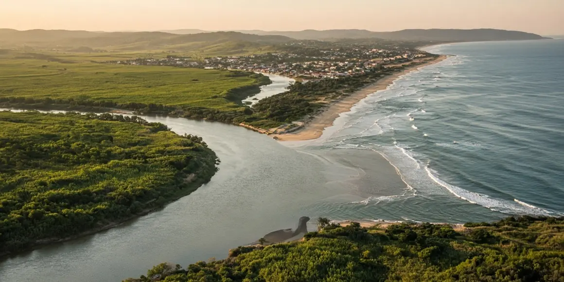 A calm estuary on the New South Wales North Coast at first light